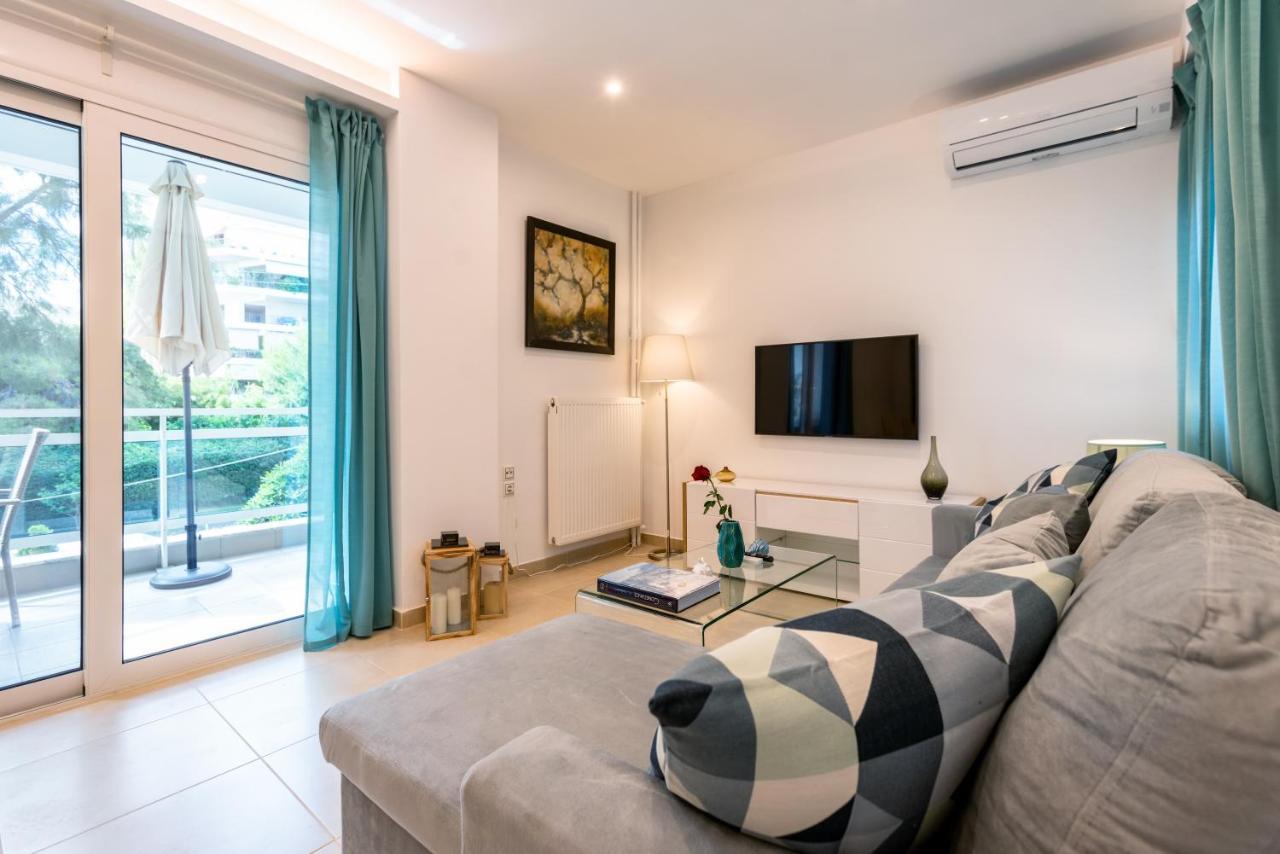 Lux 1-Bedroom Apartement Next To The Sea In Voula Athén Kültér fotó
